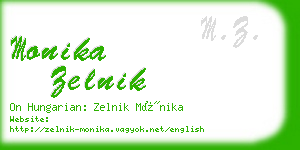 monika zelnik business card